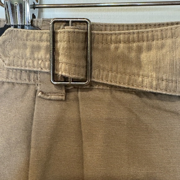 Vintage 90’s Esprit tan 100% Cotton skirt with cool buckle size 11/12 P1.2 - Picture 4 of 16